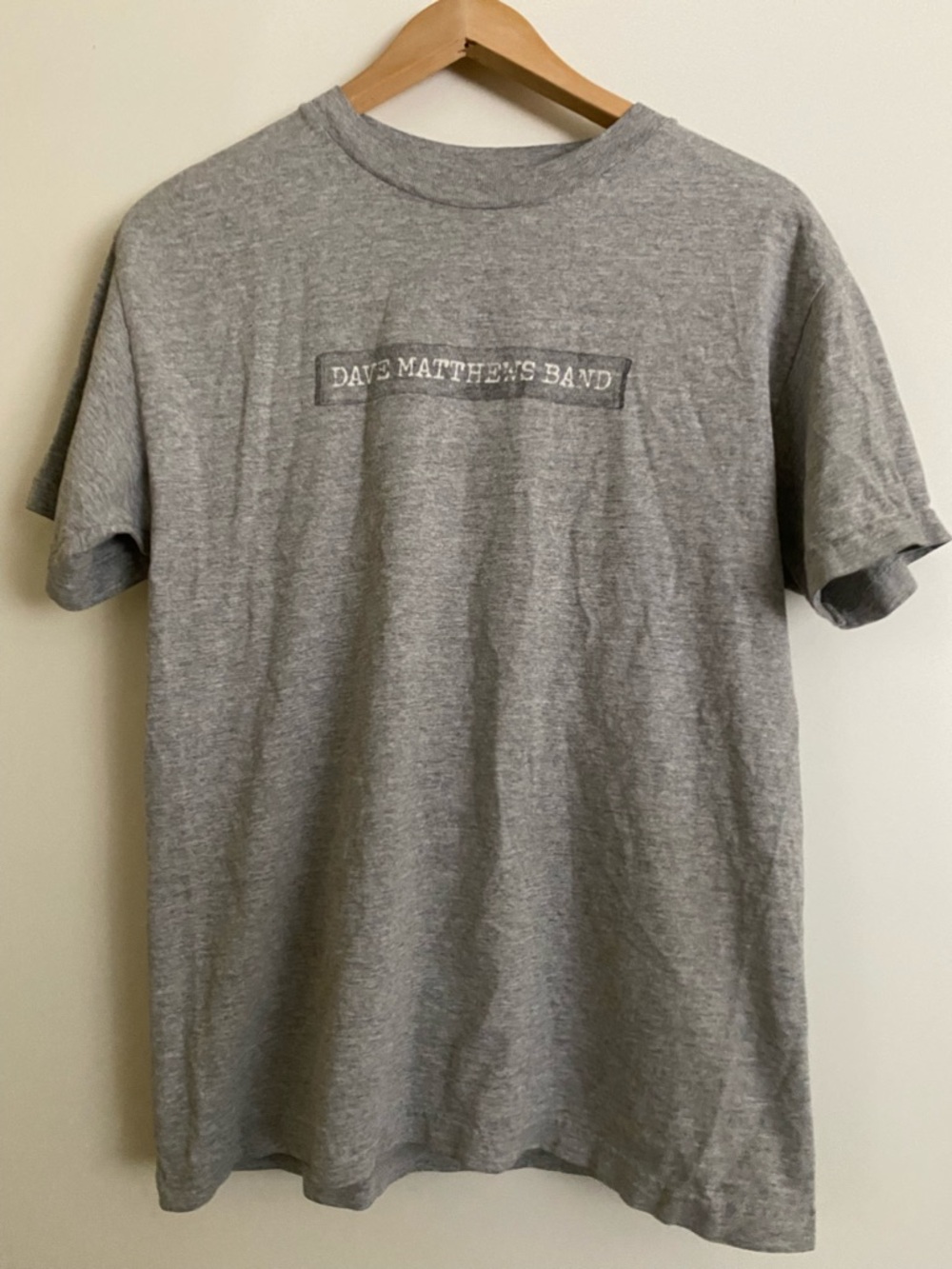 Dave Matthews Band Summer Tour 2002 Men's Gray Short-Sleeve Crew Tee Size Medium